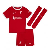 Koszulka piłkarska Liverpool Mohamed Salah #11 Strój Domowy dla dzieci 2023-24 tanio Krótki Rękaw (+ Krótkie spodenki)
